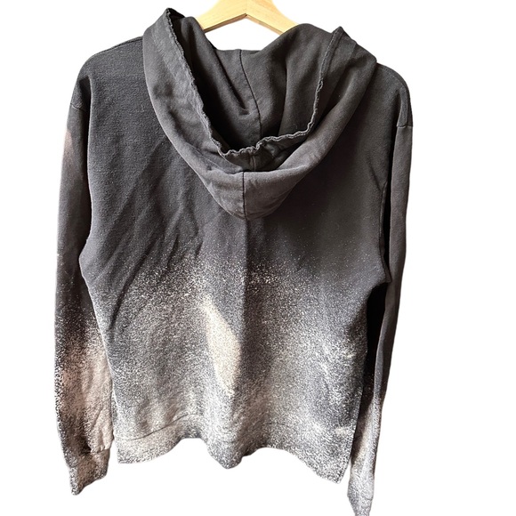 mono speckled fade dip dye hoodie hooded oversized sweater unisex medium - Picture 5 of 5